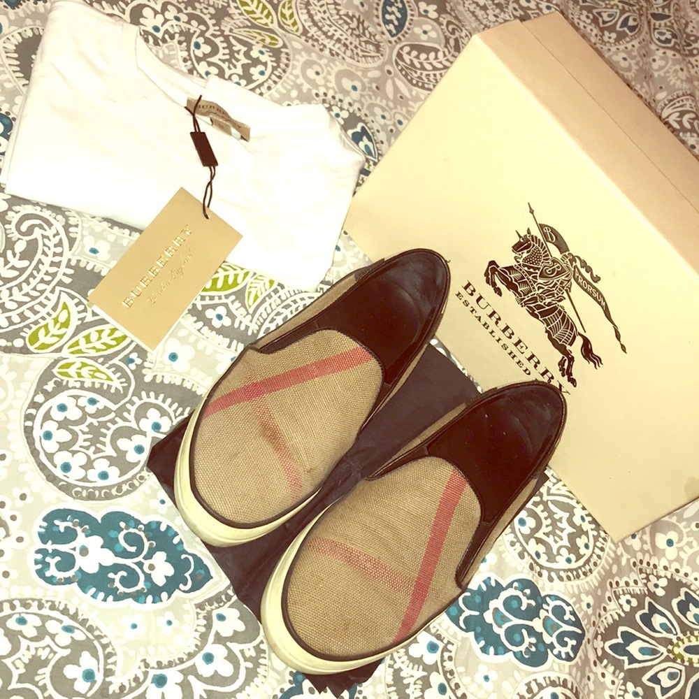 Burberry gauden slip sneakers